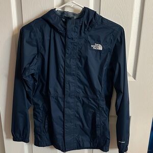 The North Face Kids Dark Blue Raincoat